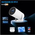 HY300 Pro Android 11 Smart Projector m. dobbelt WiFi, Bluetooth 5.0 - Hvid