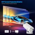 HY300 Pro Android 11 Smart Projector m. dobbelt WiFi, Bluetooth 5.0 - Hvid