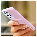 Samsung Galaxy S21 Ultra 5G Hybrid Cover med Spejl og Kortholder - Pink