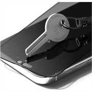 iPhone 15 Plus Hofi Anti Spy Pro+ Privacy Skærmbeskyttelse Hærdet Glas - 9H - Sort Kant