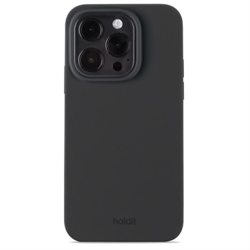 iPhone 15 Pro Max Holdit Silikone Cover - Sort