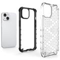 Honeycomb Armored iPhone 14 Plus Hybrid Cover - Gennemsigtig