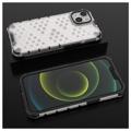 Honeycomb Armored iPhone 14 Plus Hybrid Cover - Gennemsigtig