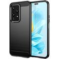 Honor 200 Lite Børstet TPU Cover - Karbonfiber - Sort