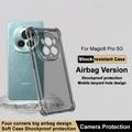 Honor Magic6 Pro Imak Faldsikkert TPU Cover - Gennemsigtig Sort