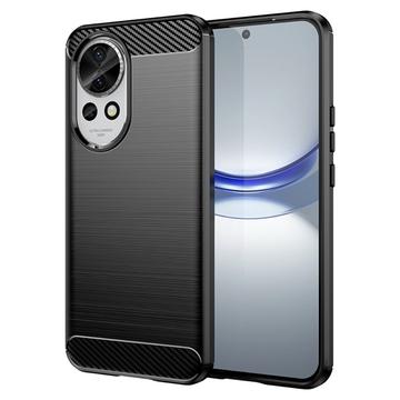 Huawei Nova 12 Børstet TPU Cover - Karbonfiber