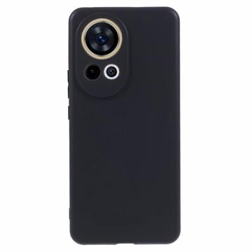 Huawei Nova 12 Pro Anti-Fingeraftryk Mat TPU Cover - Sort