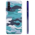 Huawei Nova 5T TPU Cover - Blå Camouflage