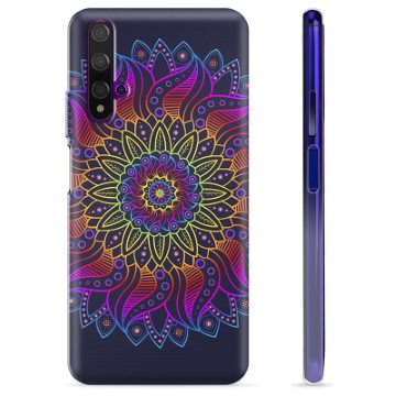 Huawei Nova 5T TPU Cover - Farverig Mandala