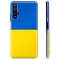 Huawei Nova 5T TPU Cover Ukrainsk Flag - Gul og lyseblå