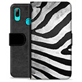 Huawei P Smart (2019) Premium Flip Cover med Pung - Zebra