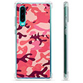 Huawei P30 Hybrid Cover - Pink Camouflage