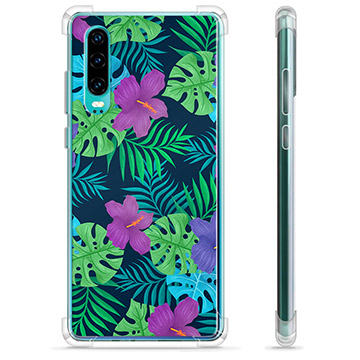 Huawei P30 Hybrid Cover - Tropiske Blomster