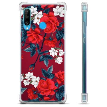 Huawei P30 Lite Hybrid Cover - Vintage Blomster