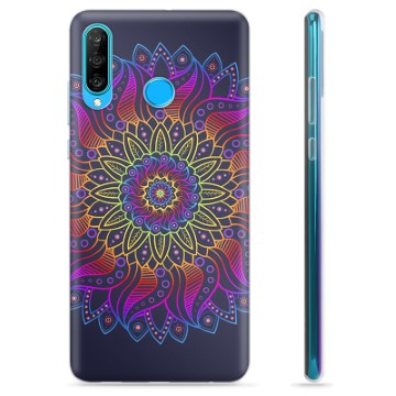 Huawei P30 Lite TPU Cover - Farverig Mandala