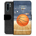 Huawei P30 Pro Premium Flip Cover med Pung - Basketball