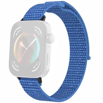 Huawei Watch Fit 3 Nylonrem med Velcrolukning - Blå