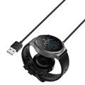 Huawei Watch GT3/GT3 Pro/GT Cyber USB-opladerkabel - 1m - Sort