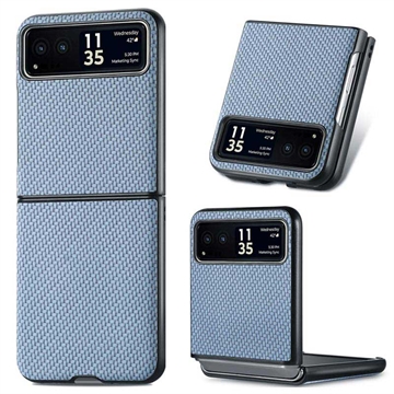 Motorola Razr 40 Hybrid Cover - Karbonfiber