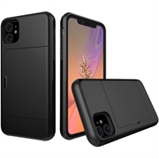 iPhone 11 Hybrid Cover med Glidende Kortslot