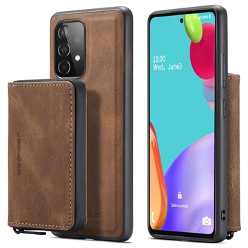 Samsung Galaxy A52 5G/A52s 5G Jeehood Aftageligt 2-i-1 Cover med Pung - Brun