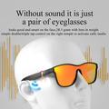 KY03 Smart Glasses Polarized Lenses Bluetooth Eyewear Call med indbygget mikrofon og højttalere - sort