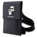 Karl Lagerfeld Smartphone Skuldertaske - Karl & Choupette - Sort