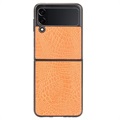 Krokodille Series Samsung Galaxy Z Flip3 5G Cover - Gul