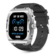 Ksix Hero Smartwatch med AMOLED-skærm, sports- og sundhedstilstande - IP68 - Sort