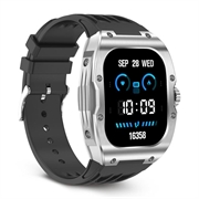 Ksix Hero Smartwatch med AMOLED-skærm, sports- og sundhedstilstande - IP68 - Sort