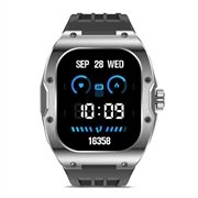 Ksix Hero Smartwatch med AMOLED-skærm, sports- og sundhedstilstande - IP68 - Sort