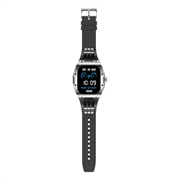 Ksix Hero Smartwatch med AMOLED-skærm, sports- og sundhedstilstande - IP68 - Sort