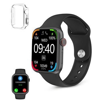 Ksix Urban 4 Mini Vandtæt Smartwatch m. Sport/Sundhedstilstande - Bluetooth, IP68 (Open Box - Bulk Tilfredsstillelse) - Sort