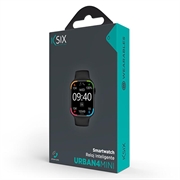 Ksix Urban 4 Mini Vandtæt Smartwatch m. Sport/Sundhedstilstande - Bluetooth, IP68 - Sort