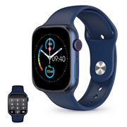 Ksix Urban 4 vandtæt smartwatch med sports- og sundhedstilstande - Bluetooth, IP68 - Blå