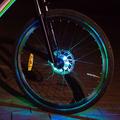 LEADBIKE A108 Genopladeligt LED-hjullys til cykel 7 farver, der skifter vandtæt cykeldæklys Ultra Bright Safety Cykeltilbehør til seje voksne, der cykler