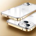 Luphie Anti-scratch iPhone 14 Hybrid Cover (Open Box - Fantastisk stand) - Guld