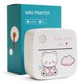 LX-D2 Termisk Inkless Bluetooth 5.2 Mini Printer - Pink