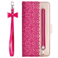 Lace Pattern Samsung Galaxy A32 5G/M32 5G Etui med Pung - Hot Pink