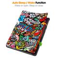 Lenovo Tab K11 Plus Tri-Fold Series Smart Folio Cover - Graffiti