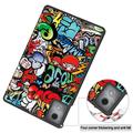 Lenovo Tab K11 Plus Tri-Fold Series Smart Folio Cover - Graffiti