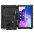 Lenovo Tab M10 Plus Gen 3 Heavy Duty 360 Cover med Håndrem - Sort