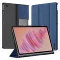 Lenovo Tab Plus Dux Ducis Domo Tri-Fold Smart Folio Cover - Blå