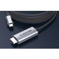 Lention CU707 USB-C til HDMI 2.0-kabel 4K60Hz/1Gbps - 3 m - grå