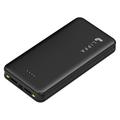 Lippa 20000mAh Power Bank m. 2x USB-A-porte - Sort