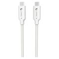 Lippa USB-C / USB-C-kabel - 1 m, 10 Gbps, 100 W - hvid