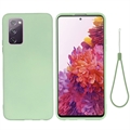 Samsung Galaxy S20 FE 5G Liquid Silikone Cover (Open Box - God stand) - Grøn