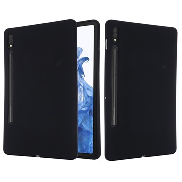Samsung Galaxy Tab S8/S7 Liquid Silicone Cover - Sort