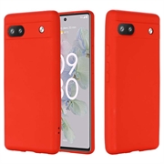 Google Pixel 6a Liquid Silikone Cover - Rød