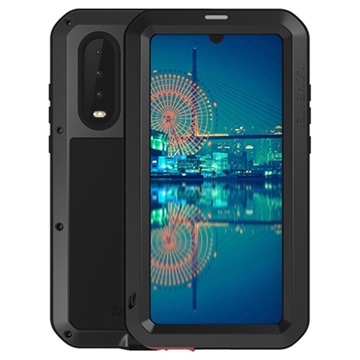 Love Mei Powerful Huawei P30 Hybrid Cover (Open Box - Fantastisk stand) - Sort